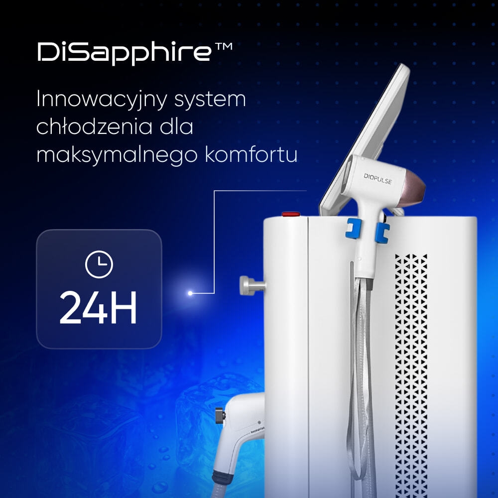 INNOWACYJNY SYSTEM CHŁODZENIA – MAKSYMALNY KOMFORT ZABIEGU